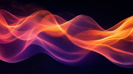 Abstract Fiery Waves of Light