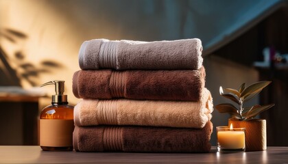 towels stacked on top of each other