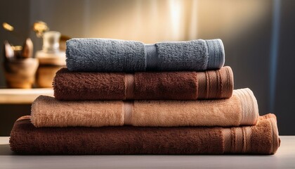 towels stacked on top of each other