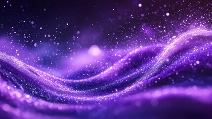 Fototapeta premium Abstract Sparkling Purple Galaxy