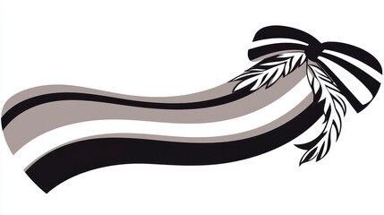 Fototapeta premium Abstract Geometric Black and White Pattern with Grunge Texture