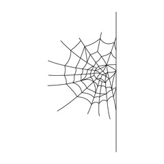 spiderweb3. Spider Web Illustration. Halloween Day Concept