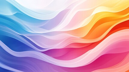 Fototapeta premium Bright and Vibrant Abstract Background with Curving Lines in Motion photo