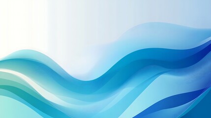 Abstract blue and white wavy background.
