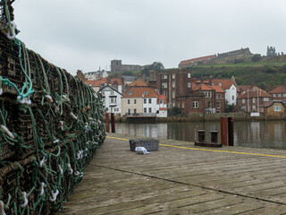 Close up fo crab and lobster pots