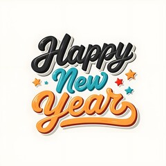 Fototapeta premium Happy New Year 2025 
