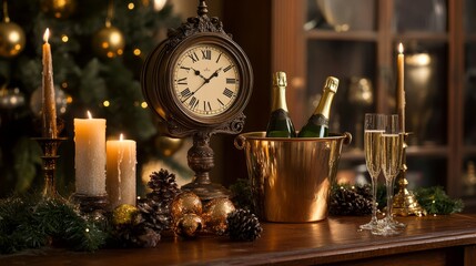 drinks on the christmas table