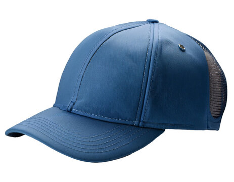 Blaues Basecap isoliert auf wei&szlig;en Hintergrund, Freisteller