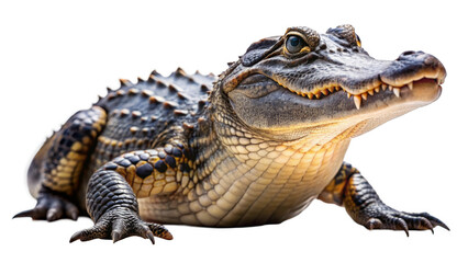 Obraz premium American Alligator on a transparent background.