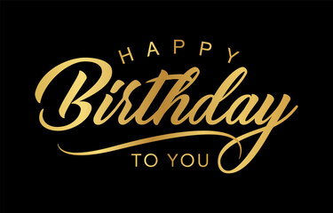 Happy Birthday typography design vector, Happy Birthday text	