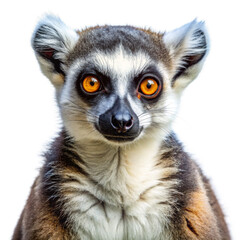 Fototapeta premium Lemur on a transparent background.