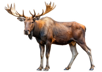 Obraz premium Moose on a transparent background.