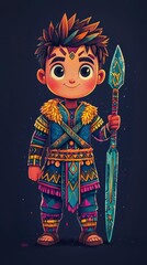 Chibi Iceman Character Illustration