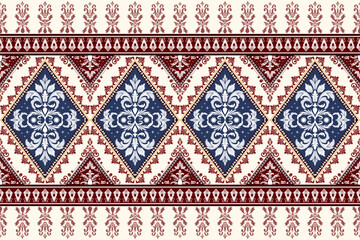 Seamless pixel art pattern suitable for fabric printing work