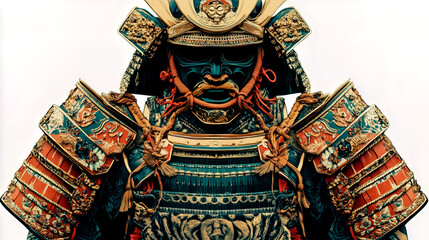 Obraz premium Japanese samurai chest armor in Japanese anime style.