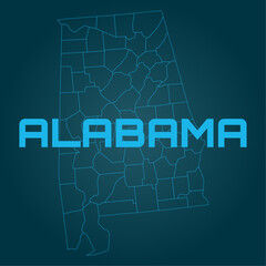 Complete map of all neighborhoods and regions in Alabama, USA. Complete map, built from real data.