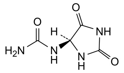 Fototapeta premium Chemical structure of allantonin, drug substance