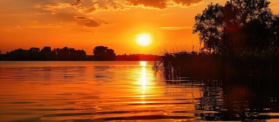 Obraz premium In Summer The Sunset Is The Most Desirable Time Of The Day Because There Is Less Heat