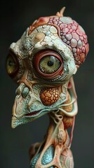 Obraz premium Close Up of a Detailed and Realistic Alien Creature Sculpture