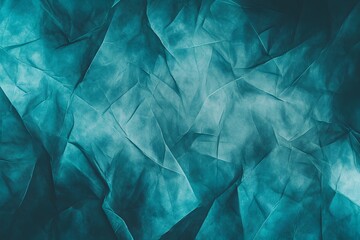 Obraz premium Abstract Turquoise Creased Fabric Texture