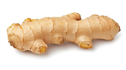 Fototapeta premium Ginger root on solid white background, single object