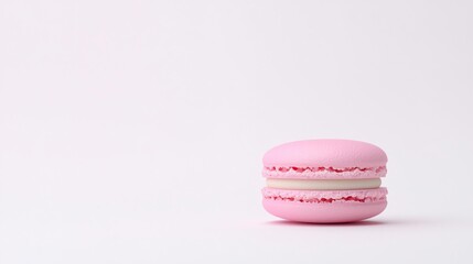 Fototapeta premium A macaron on solid white background, single object