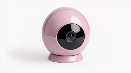 Modern blue humidifier on pink background