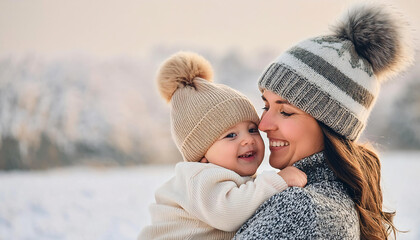 Firefly Mother and Baby in Matching Winter Coats