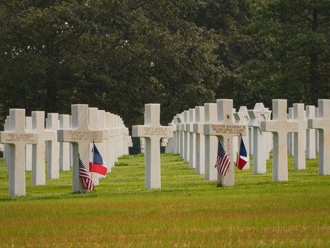 Grab Quentin Roosevelt Theodore Roosevelt Jr. Normandie amerikanischer Friedhof  Colleville-sur-Mer