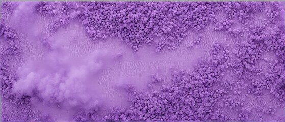 Abstract Purple Bubbles and Clouds