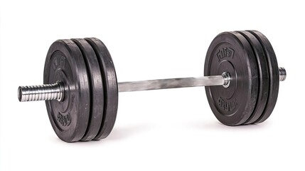 Naklejka premium Cork dumbbell isolated on white background