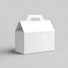 Blank White Gable Box Packaging Mockup