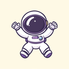 Astronaut Vector flat Illustration