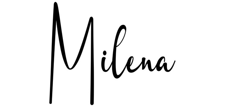 milena - black color - name - ideal for websites, emails, presentations, greetings, banners, cards, books, t-shirt, sweatshirt, prints, cricut, silhouette,

Lingua parole chiave: English


