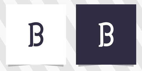 letter b logo design vector