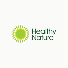 Health nature green leaf organic logo design vector royalty free business brand image template download editable