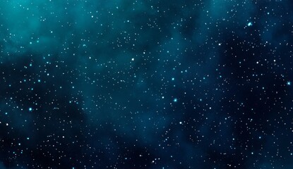 Blue and teal watercolor starry sky background with soft gradients, ideal for website banners. This serene night sky ambiance is perfect for web designers and creatives seeking a calming backdrop for 