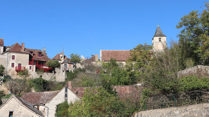 Poitou - Angles sur l'Anglin - Le village et son &eacute;glise