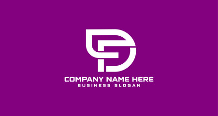 DF creative and unique logo, DF Logo Symbol, DF Monogram logo