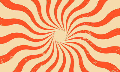 Classic vintage rays sunburst twisted retro background