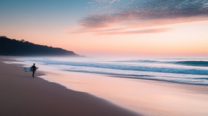 Fototapeta premium Serene Beach Sunset