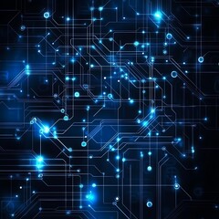 Complex abstract circuit structure depicting the intricacies of computer technology