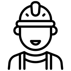 Worker Icon. Construction Worker Icon