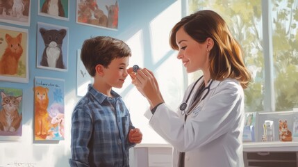 Obraz premium Pediatric Checkup