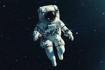Astronaut in the Vastness of Space: A Lonely Journey