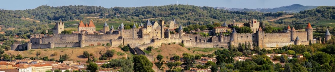 Panorama de la cité de Carcassonne Occitanie France