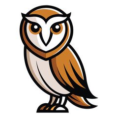 barn owl logo icon vector design sample idea