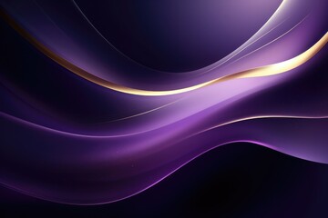 Violet background with gold wave HD wallpaper corporate template copy space