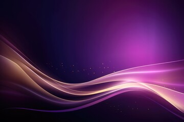 Obraz premium Violet background with gold wave HD wallpaper corporate template copy space