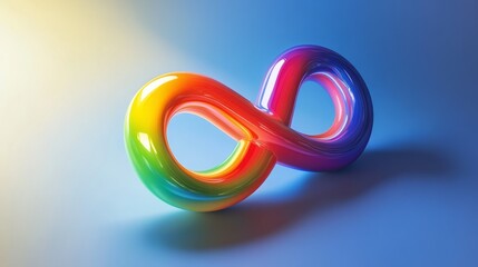 Naklejka premium Colorful Infinity Loop